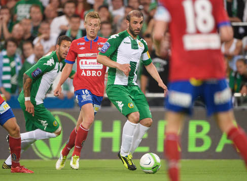 Hammarbys Kennedy Bakircioglü  med Örgrytes Sebastian