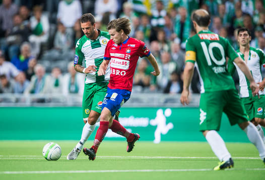 Hammarbys Andreas Haddad och Örgrytes Johan Lundgren