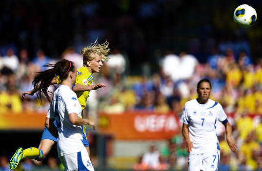 Nick av SverigesSofia Jakobsson i kvartsfinalen mellan