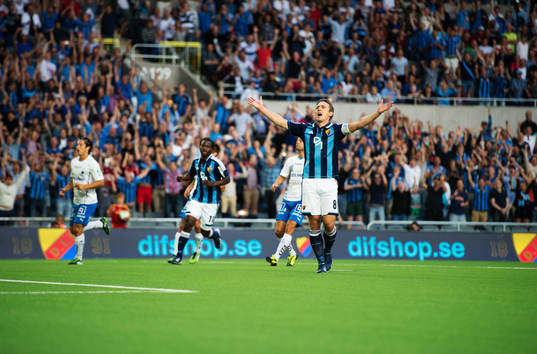 Djurgårdens Andreas Johansson jublar