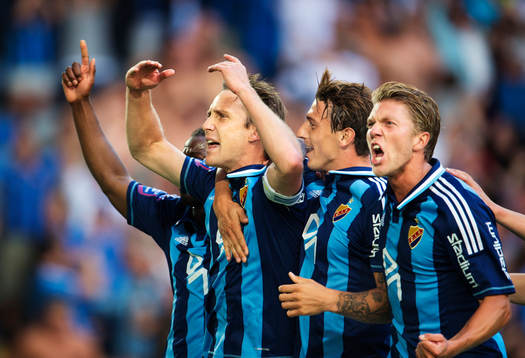 Djurgårdens Andreas Johansson, Erton Fejzullahu och Martin