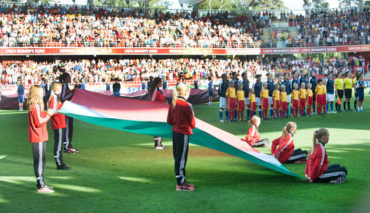 Fotboll, dam-EM, kvartsfinal, Italien - Tyskland