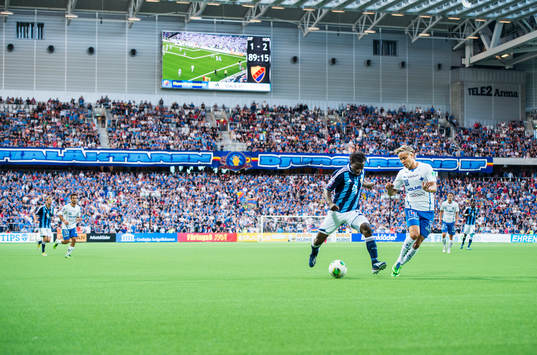 Djurgårdens Amadou Jawo och IFK Norrköpings Christoffer