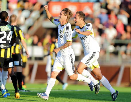 s Martin Lorentzson i matchen mellan Häcken och AIK i