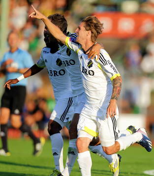 s Martin Lorentzson i matchen mellan Häcken och AIK i
