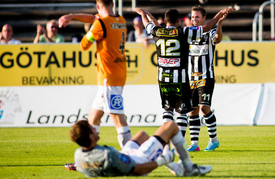 Landskronas Fredrik Olsson jublar
