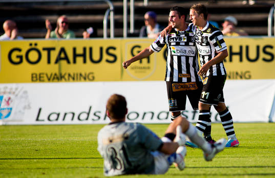 Landskronas Fredrik Olsson jublar