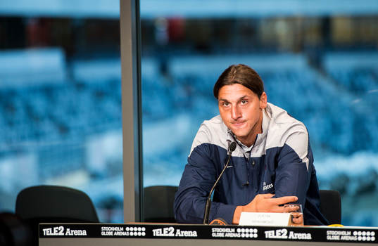 Presskonferens med Zlatan Ibrahimovic