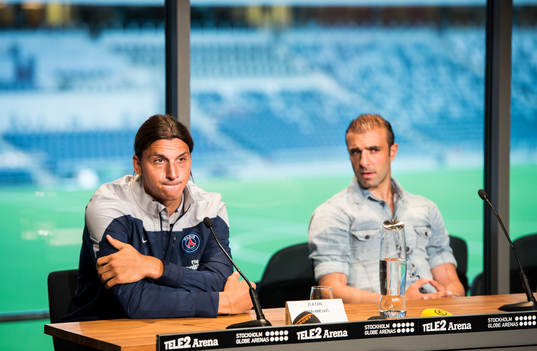 Presskonferens med Zlatan Ibrahimovic och Kennedy