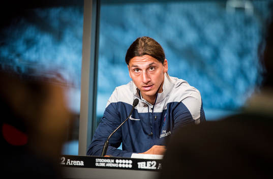 Presskonferens med Zlatan Ibrahimovic