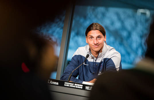 Presskonferens med Zlatan Ibrahimovic