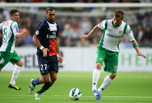 s Javier Pastore och Hammarbys Christophe Lallet
