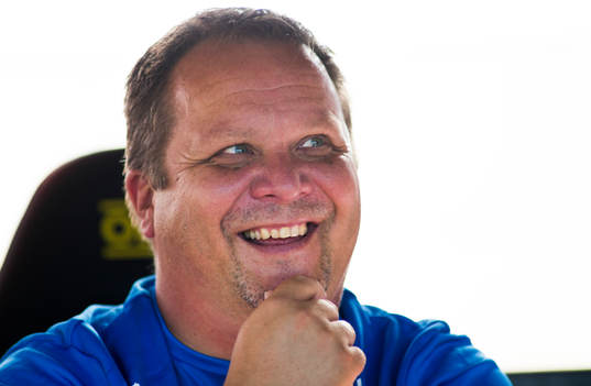 Helsingborgs tränare Roar Hansen i fotbollsmatchen i
