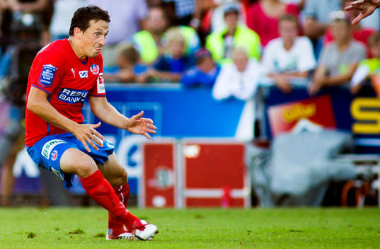 Helsingborgs Ardian Gashi jublar
