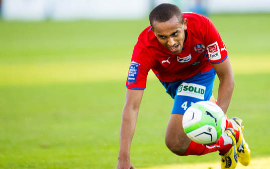 Helsingborgs Walid Atta i fotbollsmatchen i Allsvenskan
