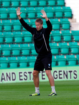 MALMO TRAINING EASTER ROAD STADIUM - EDINBURGH Malmo's