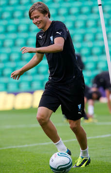 MALMO TRAINING EASTER ROAD STADIUM EDINBURGH All smiles