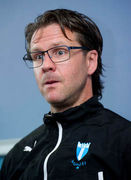 EASTER ROAD STADIUM - EDINBURGH Malmo manager Rikard