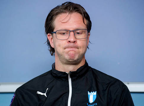 EASTER ROAD STADIUM - EDINBURGH Malmo manager Rikard