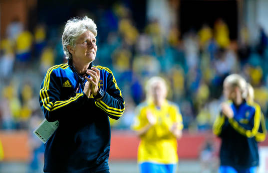 Bläddra bland fler bilder av Fotboll, dam-EM, Semifinal, Sverige - Tyskland