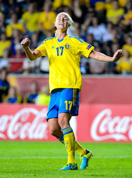 Sveriges Caroline Seger deppar