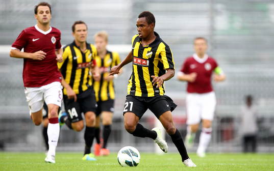 Häckens  Nasiru Mohammed i matchen mellan Häcken och