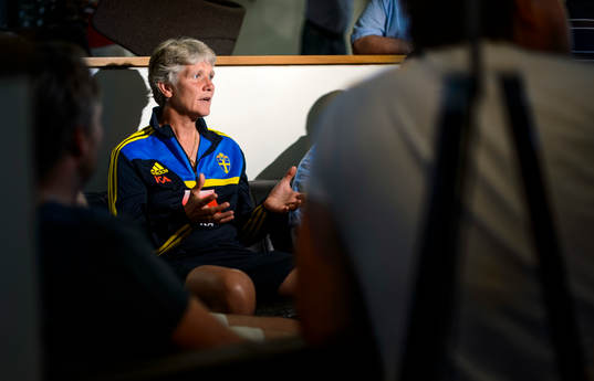 Sveriges förbundskapten Pia Sundhage