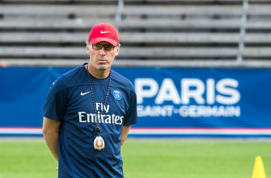 Paris Saint-Germain tränar på Södertstadion