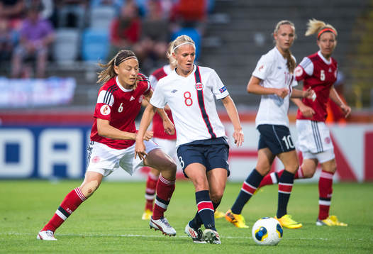 Danmarks Mariann Knudsen och Norges Solveig Gulbrandsen i