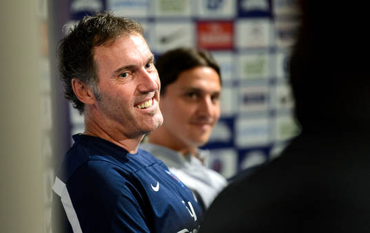 Paris Saint-Germains tränare Laurent Blanc