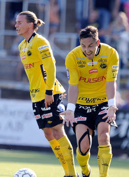 Elfsborgs Niklas Hult och Stefan Ishizaki