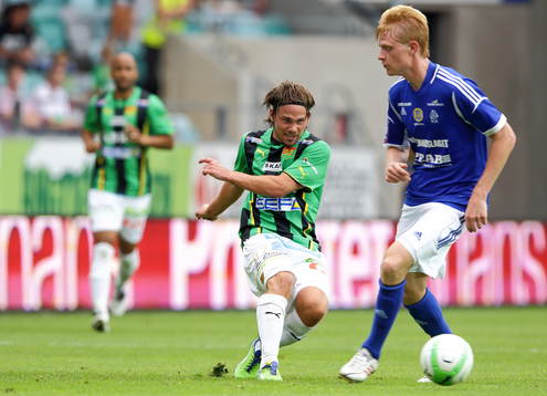 GAIS' Patrik Wallin i matchen mellan GAIS och GIF Sundsvall