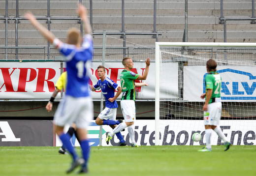 Mål 3-3 av Sundsvalls Johan Eklund, Ari Freyr Skulason i