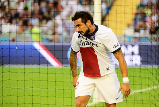 Paris Saint-Germans Ezequiel Lavezzi  deppar