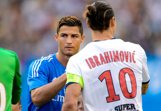 Real Madrids Cristiano Ronaldo och Paris Saint-Germans
