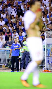 Real Madrids tränare Carlos Ancelotti och Paris