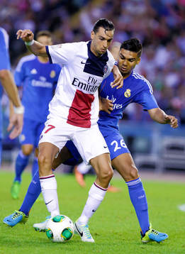 Paris Saint-Germans Javier Pastore och Casemiro