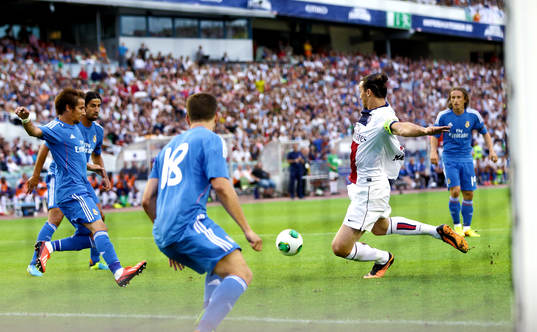 Målchans Paris Saint-Germans Zlatan Ibrahimovic