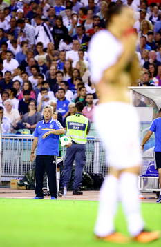 Real Madrids tränare Carlos Ancelotti och Paris