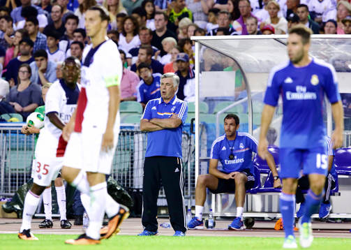 Real Madrids tränare Carlo Ancelotti och Paris