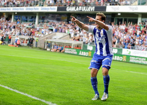 IFK Göteborgs Tobias Hysén jublar