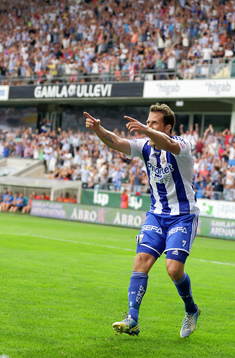 IFK Göteborgs Tobias Hysén jublar
