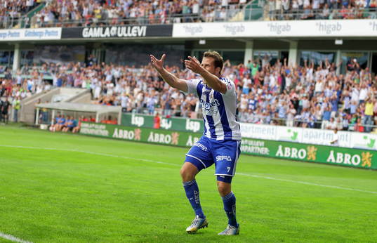 IFK Göteborgs Tobias Hysén jublar