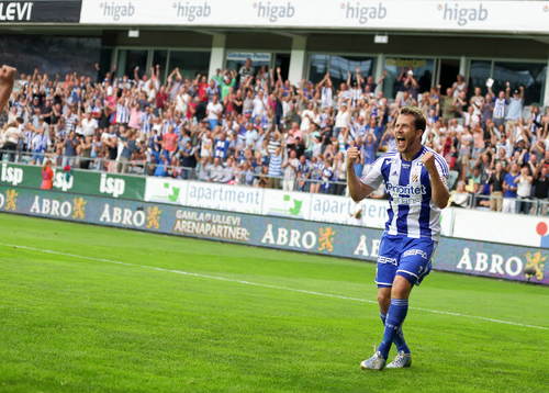 IFK Göteborgs Tobias Hysén jublar