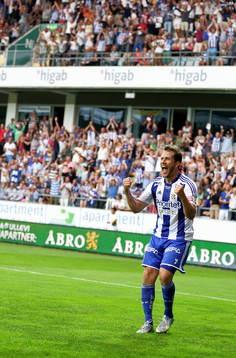 IFK Göteborgs Tobias Hysén jublar
