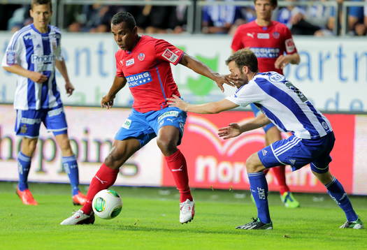 Helsingborgs Alvaro Álvaro Santos i matchen mellan IFK