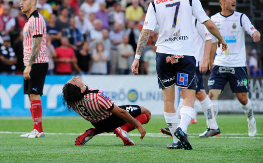 Malmös Miiko Albornoz faller ihop i desperation