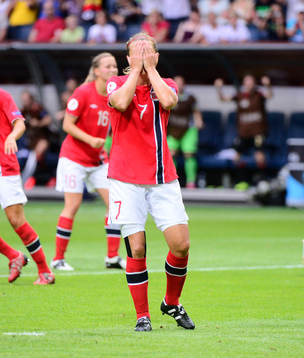 Norges Trine Rönning deppar
