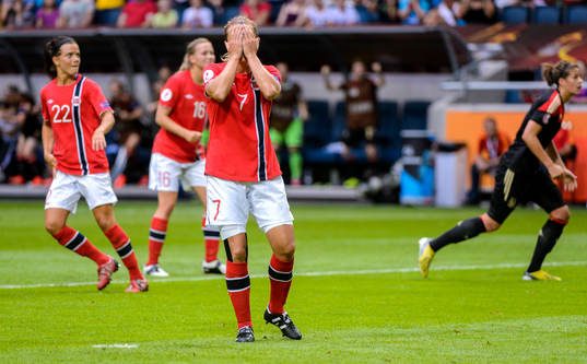 Norges Trine Rönning deppar