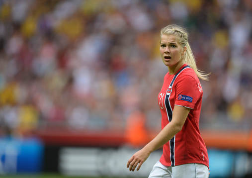 Norges Ada Hegerberg  i matchen mellan Tyskland och Norge